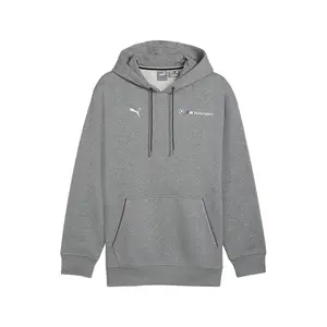 PUMA Mens Bmw M Motorsport Essentials Fleece Hoodie Casual Outerwear Casual - Grey