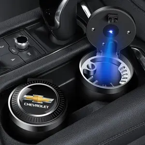 Car Ashtray with Lid, Multi-Functional Anti-Fly Ashtray for Chevrolet Models, Car Interior Accessories, 1 Piece Pack