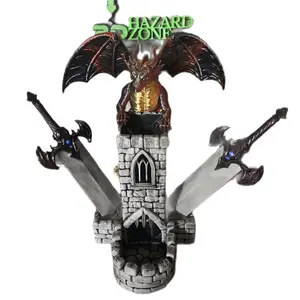 Dragon and Sword dice tower. Remove the swords to roll the dice