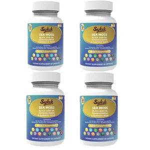 Sea Moss + Black Seed Oil + Ashwagandha for Hustle, Gym & Daily Grind | 240 Vegan Capsules