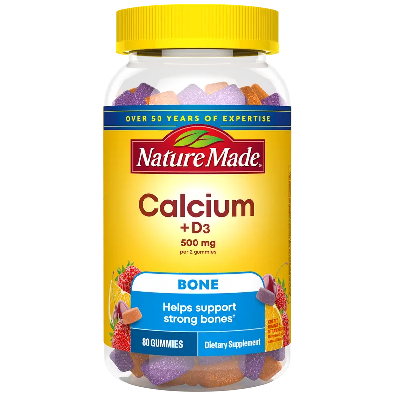 Calcium Gummies 500 mg per serving with Vitamin D3