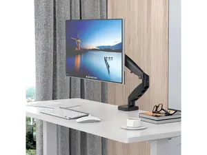 Rosewill Single Monitor Mount, 15 to 32 Inch, 4.4 to 19.8lbs, Adjustable Gas Spring Monitor Arm with Cable Management, Clamp & Grommet Base Rosewill Single Monitor Mount, 15 to 32 Inch, 4.4 to 19.8lbs, Adjustable Gas Spring Monitor Arm with Cable Management, Clamp & Grommet Base