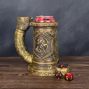 Ranger Dice Tower Mug Can Koozie - Table Top Gaming Cup - DND Gaming Accessory Reusable