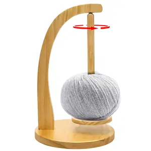 Wooden Yarn Winder | Yarn Holder | Rotating Knitting Needle Stand | Sewing Supplies for Home & Sewing Room Wooden Yarn Winder | Yarn Holder | Rotating Knitting Needle Stand | Sewing Supplies for Home & Sewing Room