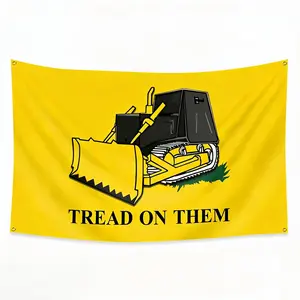 Tread On Them 3x5Ft Flag Funny Meme Room Wall Hanging Tapestry for Men Garage Man Cave Bedroom Decor Banner Indoor Outdoor  Decor Flag Holiday Gifts with 4 Brass Gromments