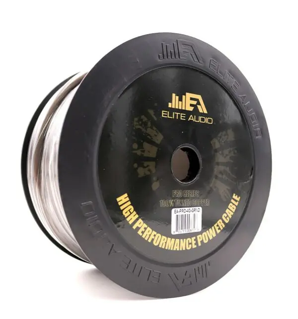 Elite Audio EA-PRO-4G-GND 4 Gauge Heavy Ground Wire, 100ft 100% OFC Tinned Copper, True Gauge Electrical Wire for Home Improvement, Heavy Wire
