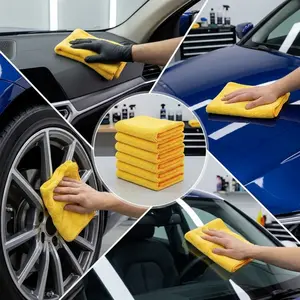 36-Pack Microfiber Car Wash Towels, Highly Absorbent Lint-Free Quick-Dry Cleaning Cloths for Automotive and Indoor Use, Car Glass Home Kitchen Bathroom, Reusable Auto Detailing, Microfiber Towels for Cars