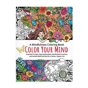 Color Your Mind - Mindful Coloring Pad for Adults – Stress Relief & Relaxation Through Art – Calming Designs for Creative Expression & Focus – Thick Artist-Grade Paper