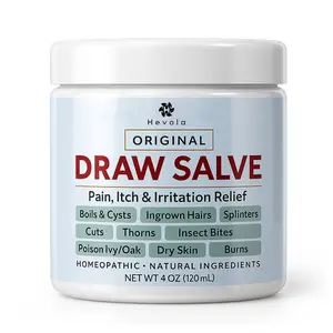 Original Draw Salve Ointment for Boil & Cyst Removal, Deep Ingrown Hair, Splinter Remover, Bug Spider Bites, Bee Sting, Mosquito Itching, Poison Ivy - 120 mL