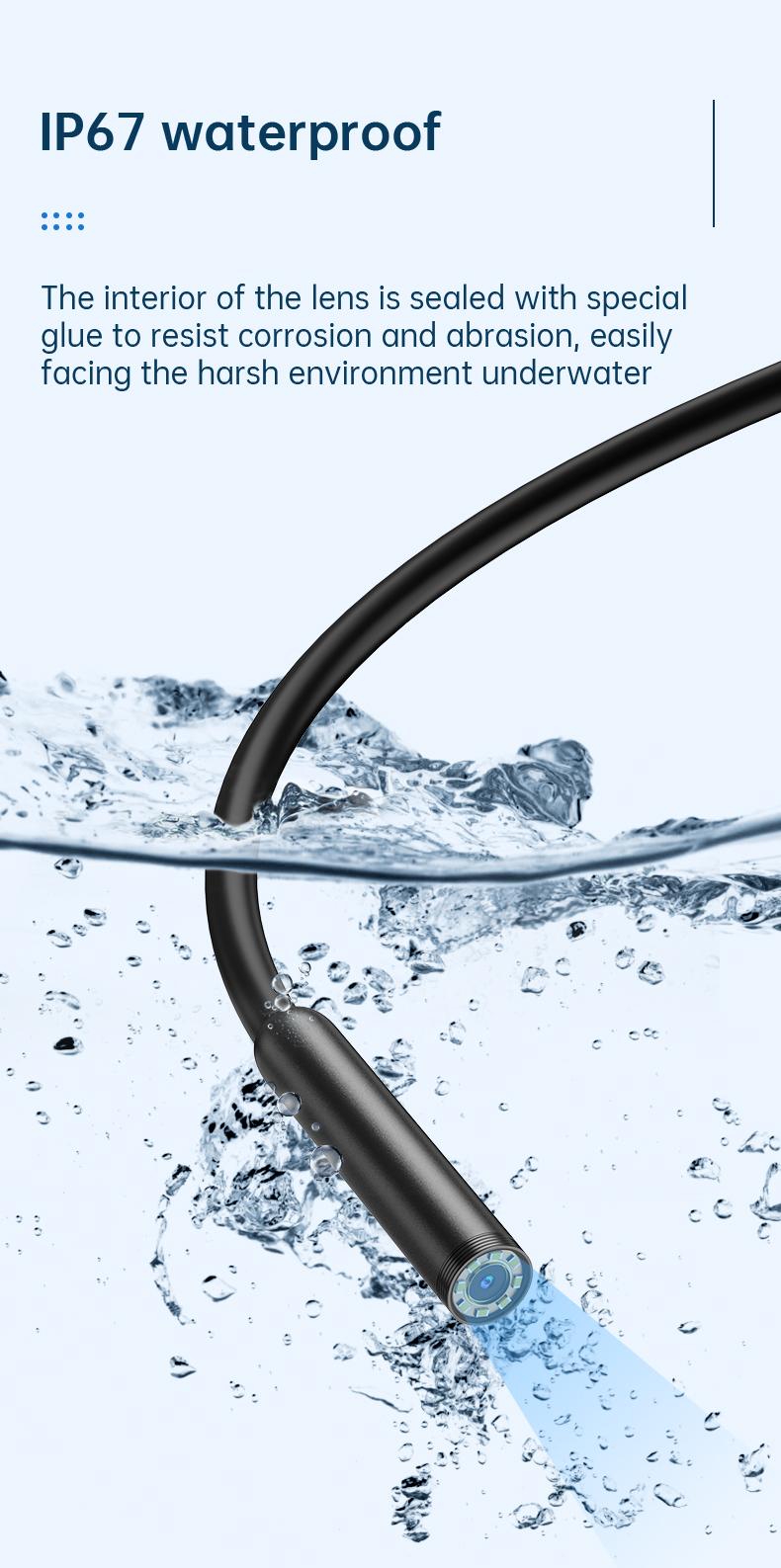 Multifunctional 1920P HD Borescope Endoscope Camera, IP67 Waterproof Inspection Tool with 8 Adjustable LED Lights, 16.4ft Semi-Rigid Snake Camera for Car Repair, Home Appliance, Pipeline, Mold & Wiring Inspection, Gift for Boyfriend, Husband, Father outdo Multifunctional 1920P HD Borescope Endoscope Camera, IP67 Waterproof Inspection Tool with 8 Adjustable LED Lights, 16.4ft Semi-Rigid Snake Camera for Car Repair, Home Appliance, Pipeline, Mold & Wiring Inspection, Gift for Boyfriend, Husband, Father outdo