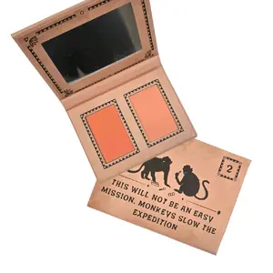 Blushing Monkey Dual Blush Palette - Easy Makeup Tool for Monkeys