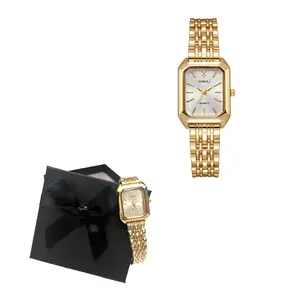 Womens Elegant Fashion Square Dial Quartz Watch for Women, Fashion Watch with Gift Box