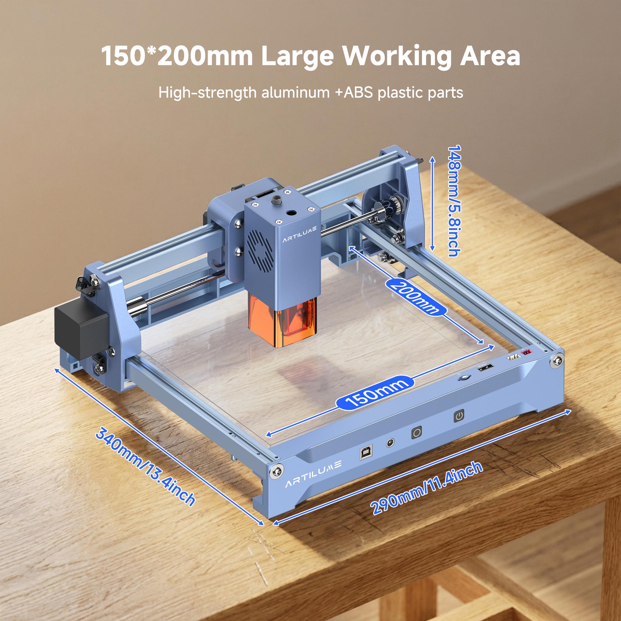 ARTILUME U1 Laser Engraver & Cutter, High-Precision 12000mW Blue Laser, App Control Supported, Ideal for Wood, Metal, Acrylic, Leather & More ARTILUME U1 Laser Engraver & Cutter, High-Precision 12000mW Blue Laser, App Control Supported, Ideal for Wood, Metal, Acrylic, Leather & More