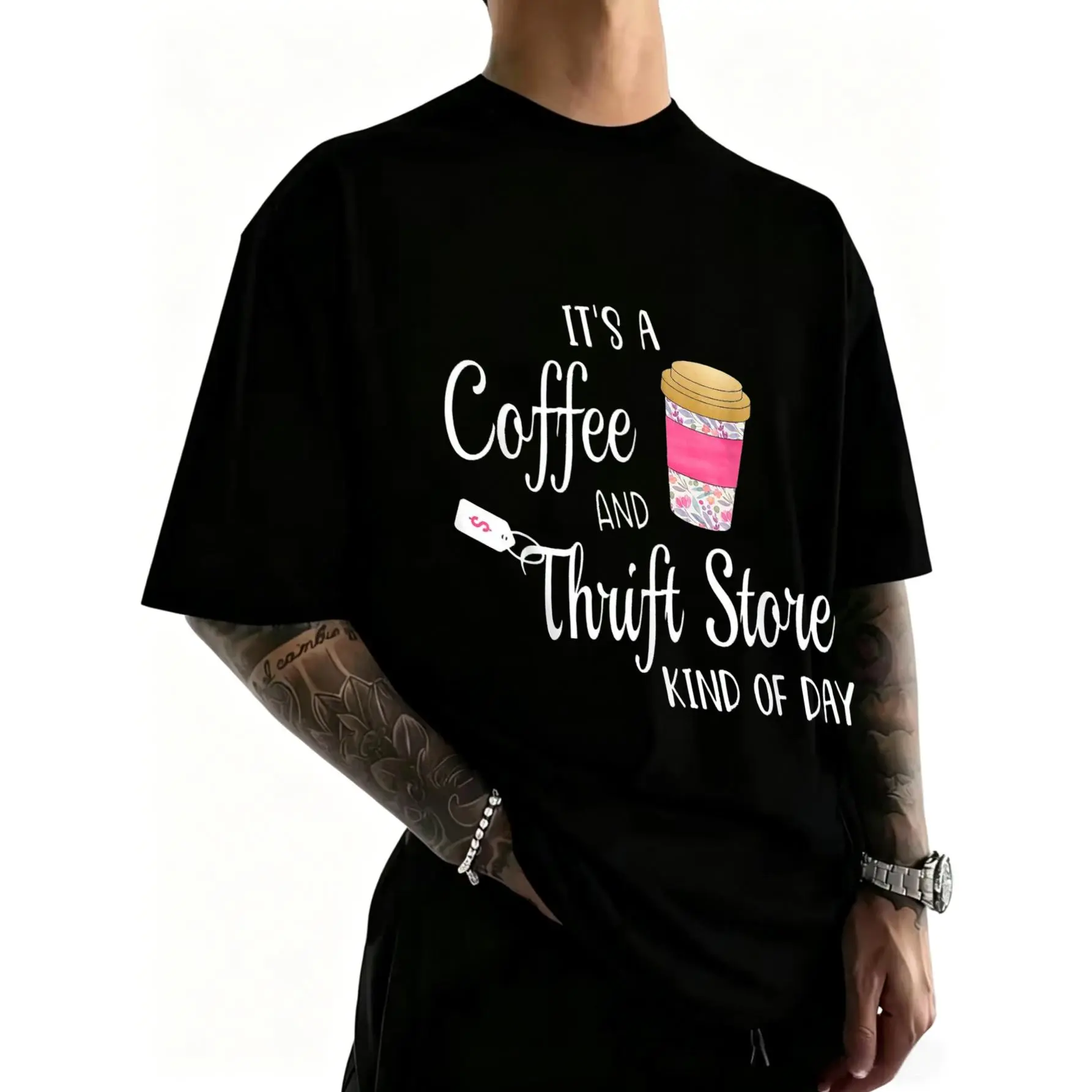 Thrift Store and Coffee Gift for Women who Love Thrifting T-Shirt