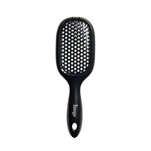 L'ANGE HAIR Detangling Vented Brush | Flexible Bristles for Wet or Dry Hair | Gentle Glide to Reduce Breakage | Ergonomic Shower Brush | Great for All Hair Types & Sensitive Scalps