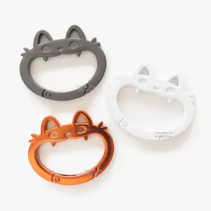 Cat Carabiners (2.25")  Zinc Alloy PVD Coated Carabiners (Not for Climbing)