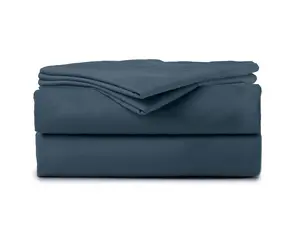 Splitz Sheet Set for Couples - Watercolor, 2000 Thread Count Cool Touch Poly-fiber, Extra-wide Split Top Sheet, Deep Pockets for Mattresses up to 22"