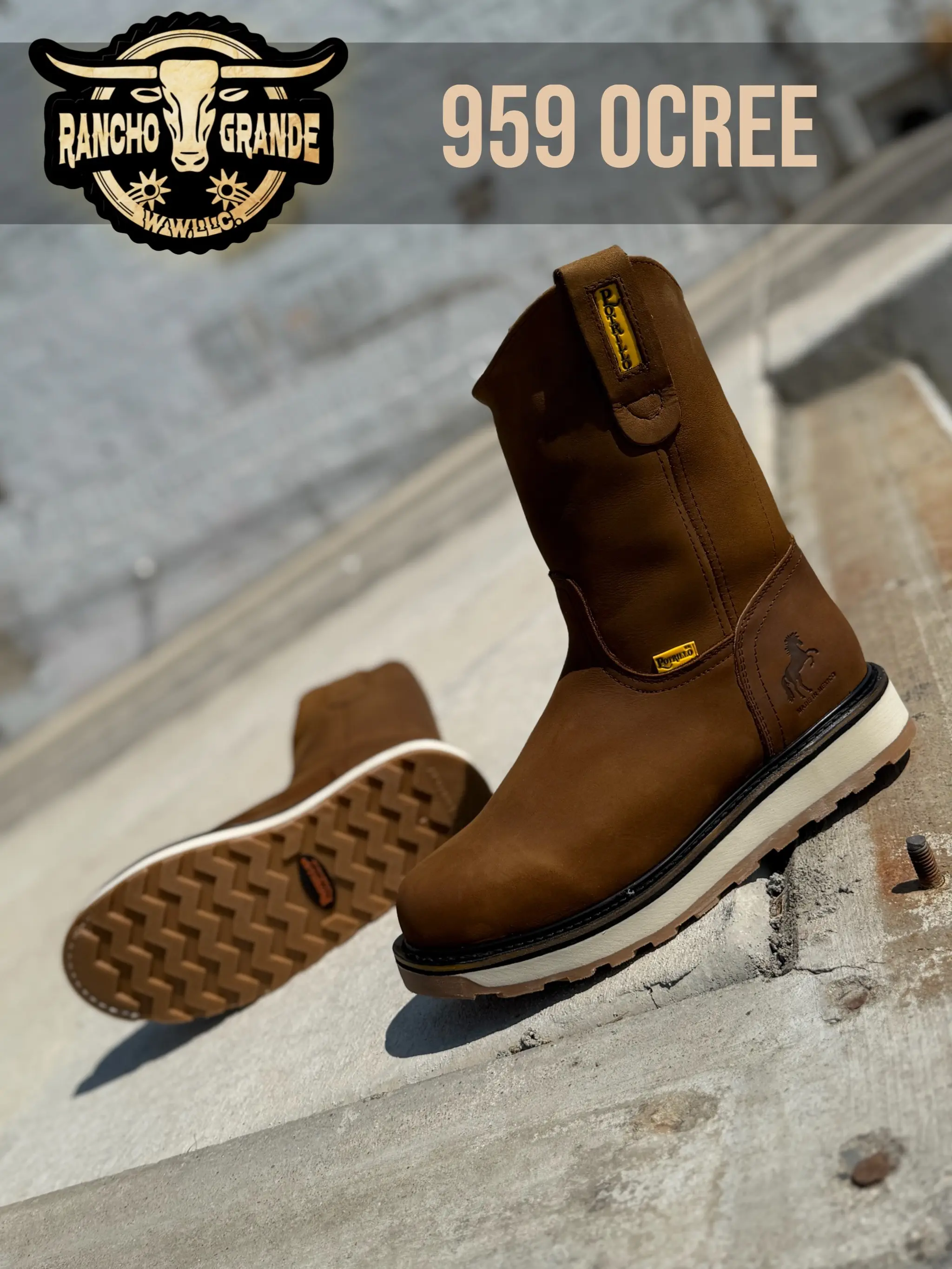Oil Resistant Mens Work Boots Soft Toe/ Botas de Trabajo Para Hombre  Resistentes Aceite Punta Regular