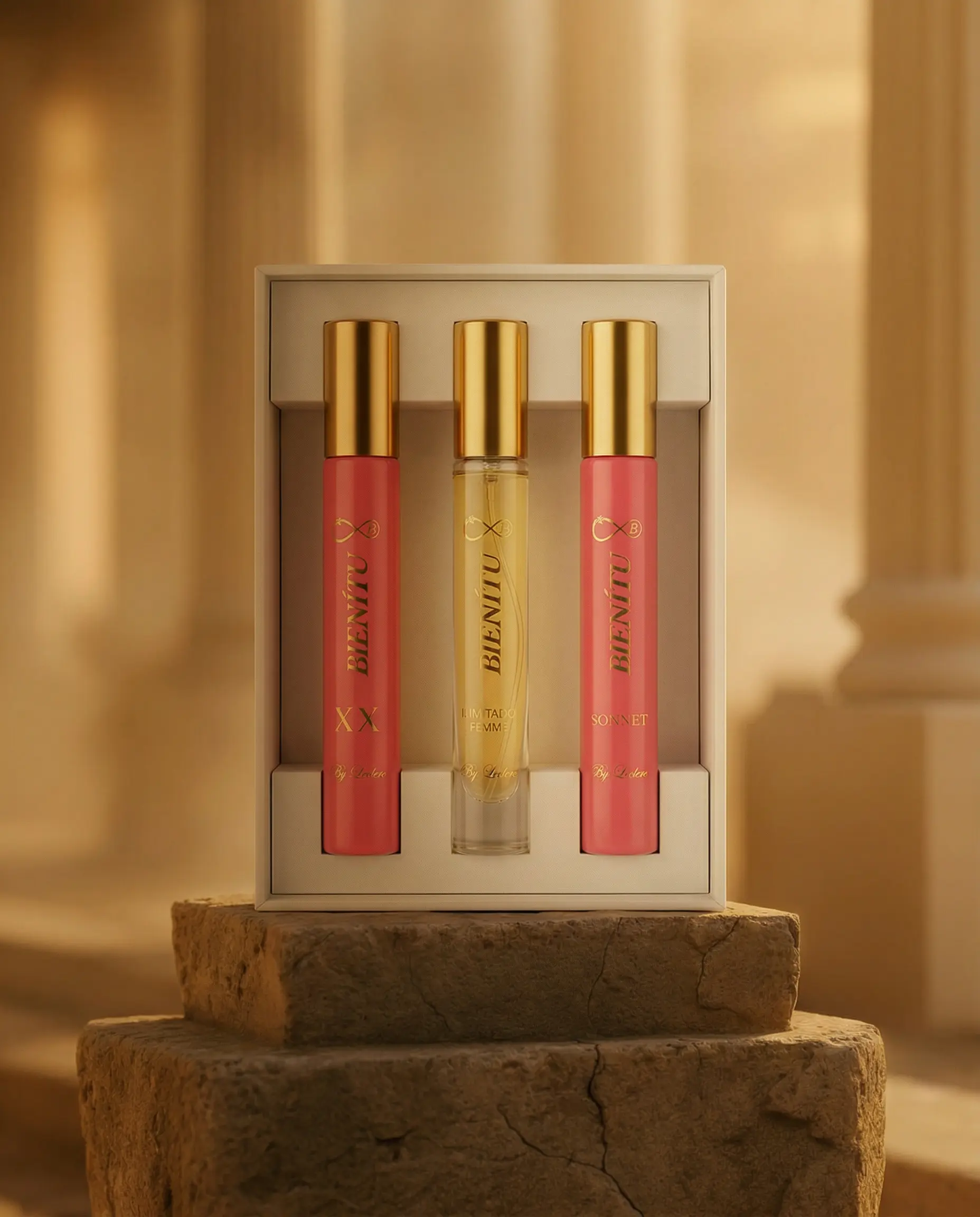 Bienitu Luxury Perfume Discovery Set | 3 Signature Fragrances | Men's & Women's Perfume Samples