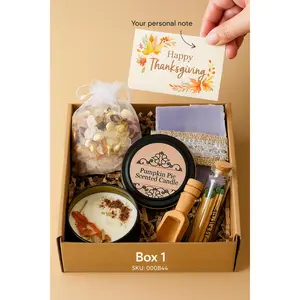 🎃 Halloween Basket for Her – Fall Vibes Cozy Gift Box, Thanksgiving Spa Set