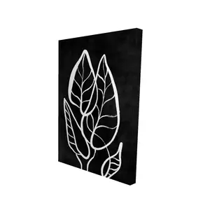 360 Stand 24x36 in Minimalist Design Leaf Artistic Abstract Wall Print, High Def Wall Decoration for Bedroom, Home Supplies Home Decor Posters & Prints, Leaves Wall Arts