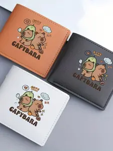 Cute Capybara Cartoon Coin Purse, Nylon Material, Small Size, Easy to Carry, Perfect Gift for Kids, Ideal for Shopping and Travel