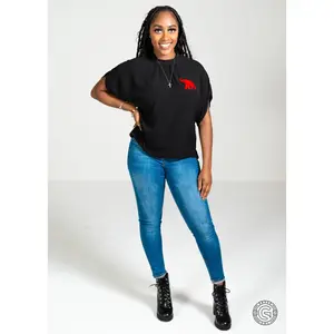 DST Short Sleeve Cape Blouse