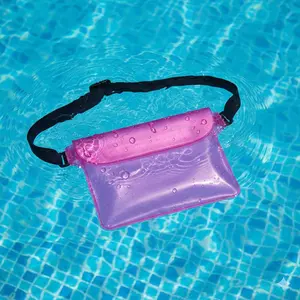 Waterproof Phone Pouch for Swimming, Snorkeling, Diving, Rafting & Skiing - Waist or Shoulder Strap Bag for Kayaking & Beach - Underwater Protection Case with Touchscreen Access - Dustproof & IPX8 Rated