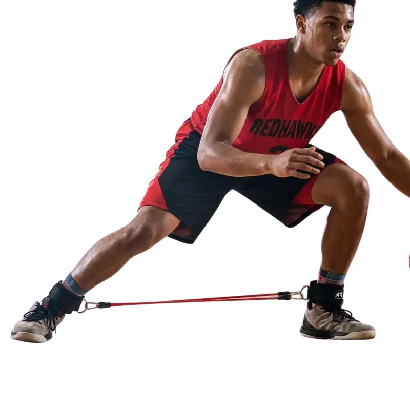 Lockdown Defender Lateral Resistance Bands - Adjustable Workout Equipment for Basketball Athletes, Progressive Loads for Dribbling Drills, Conditioning, Stronger Legs