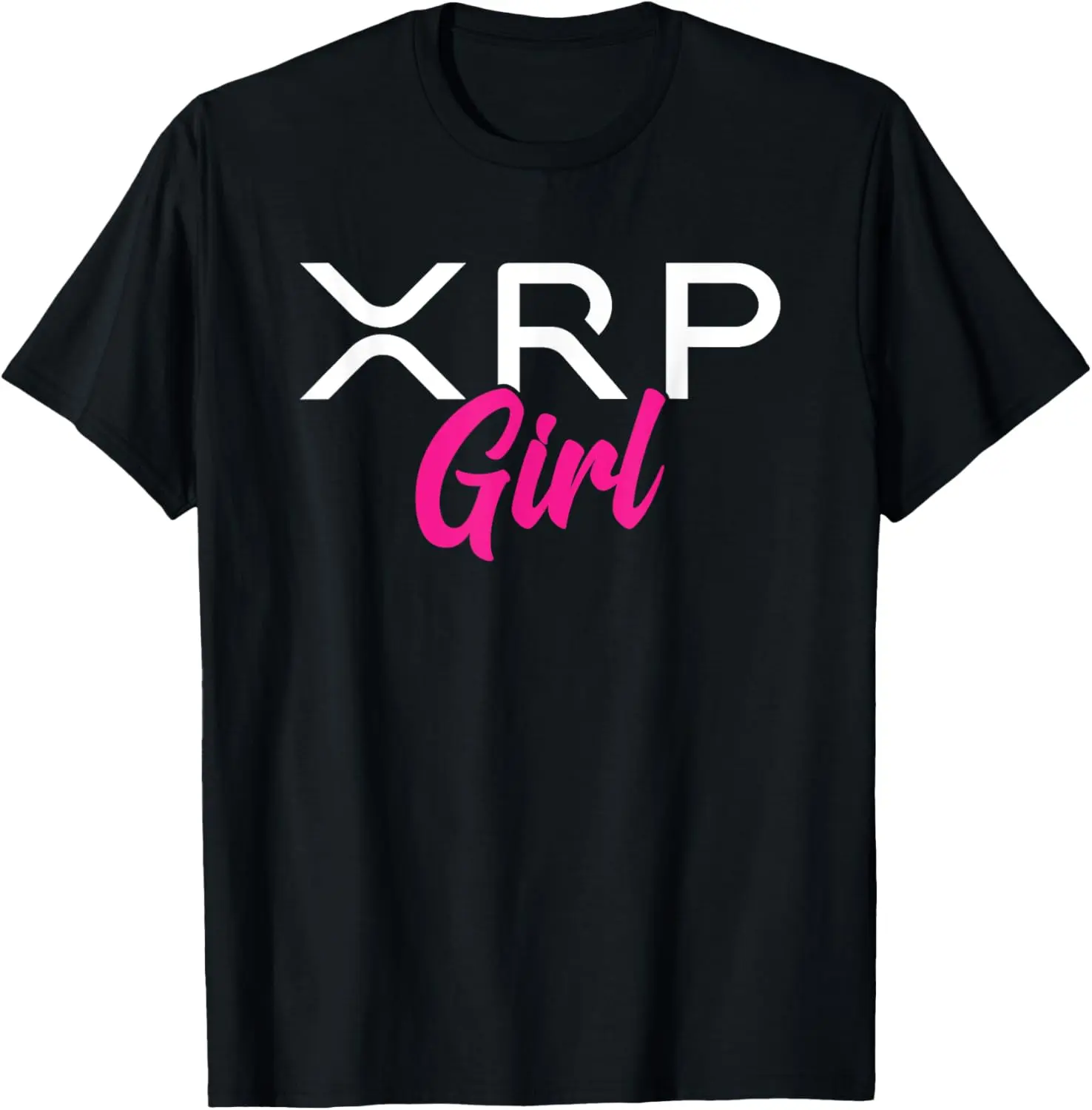 XRP Cryptocurrency - XRP Girl - Crypto Currency - XRP Summer Casual Shortsleeve Cotton T-Shirt