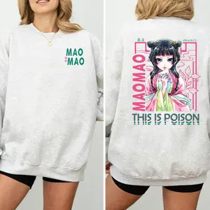 This Is Poison Maomao Two Sided Shirt, Japanese Graphic Tees, Anime Sweatshirt, The Apothecary Diaries Fan Hoodie, Unisex Sweater Pullover Tee