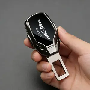 Car Safety Belt Extension Device Extension Fixed Buckle Shockproof Plug Lock Buckle For Hyundai Genesis Coupe G80 G70 GV80 BH GH Car Accessory