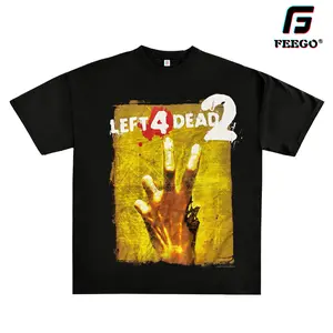 FEEGO Left 4 Dead 2 T Shirt Vintage Grunge Graphic Opium Y2K Tapout Amity Affliction, Unisex T-shirt, Y2k Shirt, Gift For Men Women