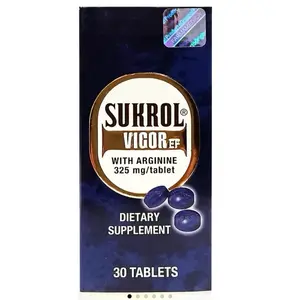 Sukrol Vigor Dietary Supplement 30 Tabs with Arginine 325 mg/tablet Tabletas Multivitaminicas