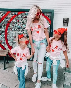 Pink Mama & Mini Matching Shirts for Mother and Daughter