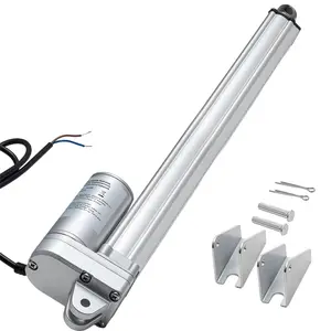 Summervibes VEVOR 12V Linear Actuator, 12 Inch IP65 Waterproof Linear Actuator, 675lbs/3000N 0.2/s Motion Actuators with Mounting Bracket for Outdoor Use