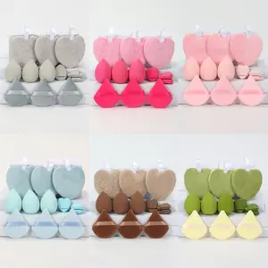 12-Piece Makeup Sponge Set, Beauty Sponges, Reusable Dual-Sided Cleansing Puffs, Gentle Face Cleaning, Bb Cream Foundation Powder, Suitable for All Skin Types