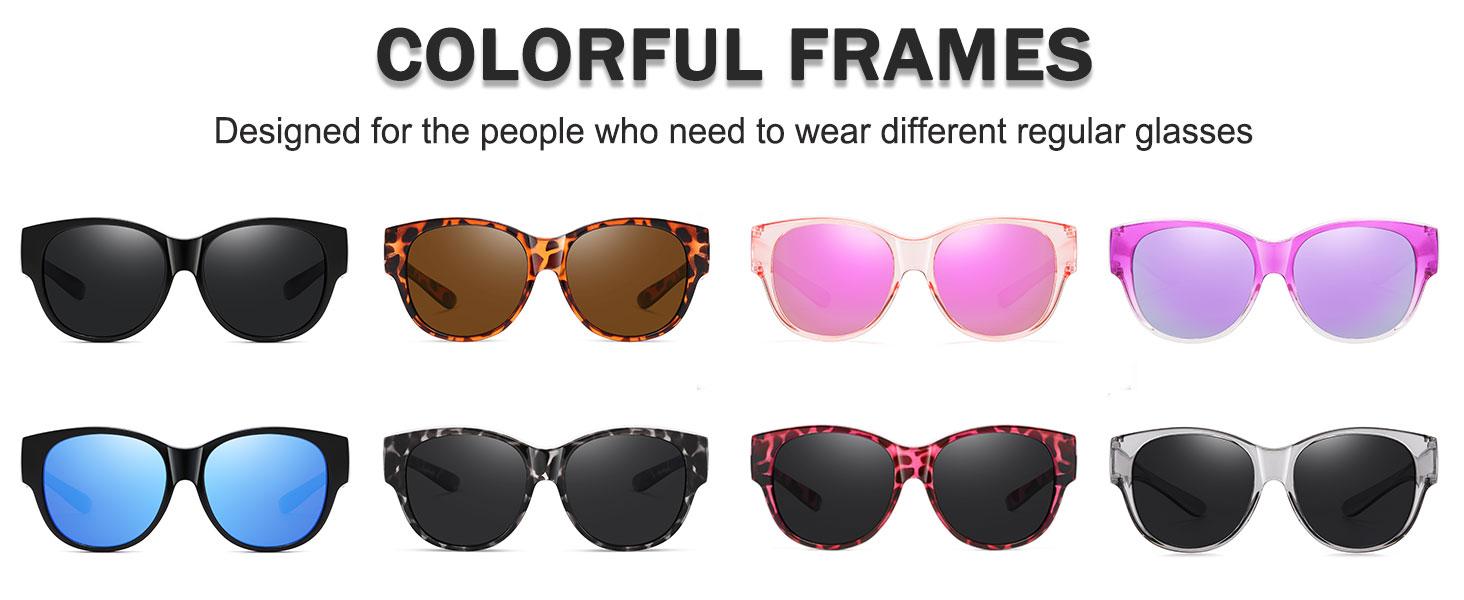 HAOLOTA Fit Over Glasses Sunglasses for Women & Men Oversized Cat Eye Polarized 100% UV400 Protection TR90 Frames TAC Lenses SpringStatements