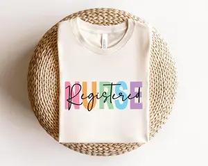 Registered Nurse Shirt, RN Tee, Personalized Nurse Tee, Leopard RN Shirt, Nurse Week Shirt, Funny Nursing Shirt, Registered Nurse T-shirt Menswear