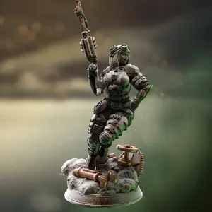 Steampunk Sniper - Aldith | 3D Printed Miniature | DM Stash