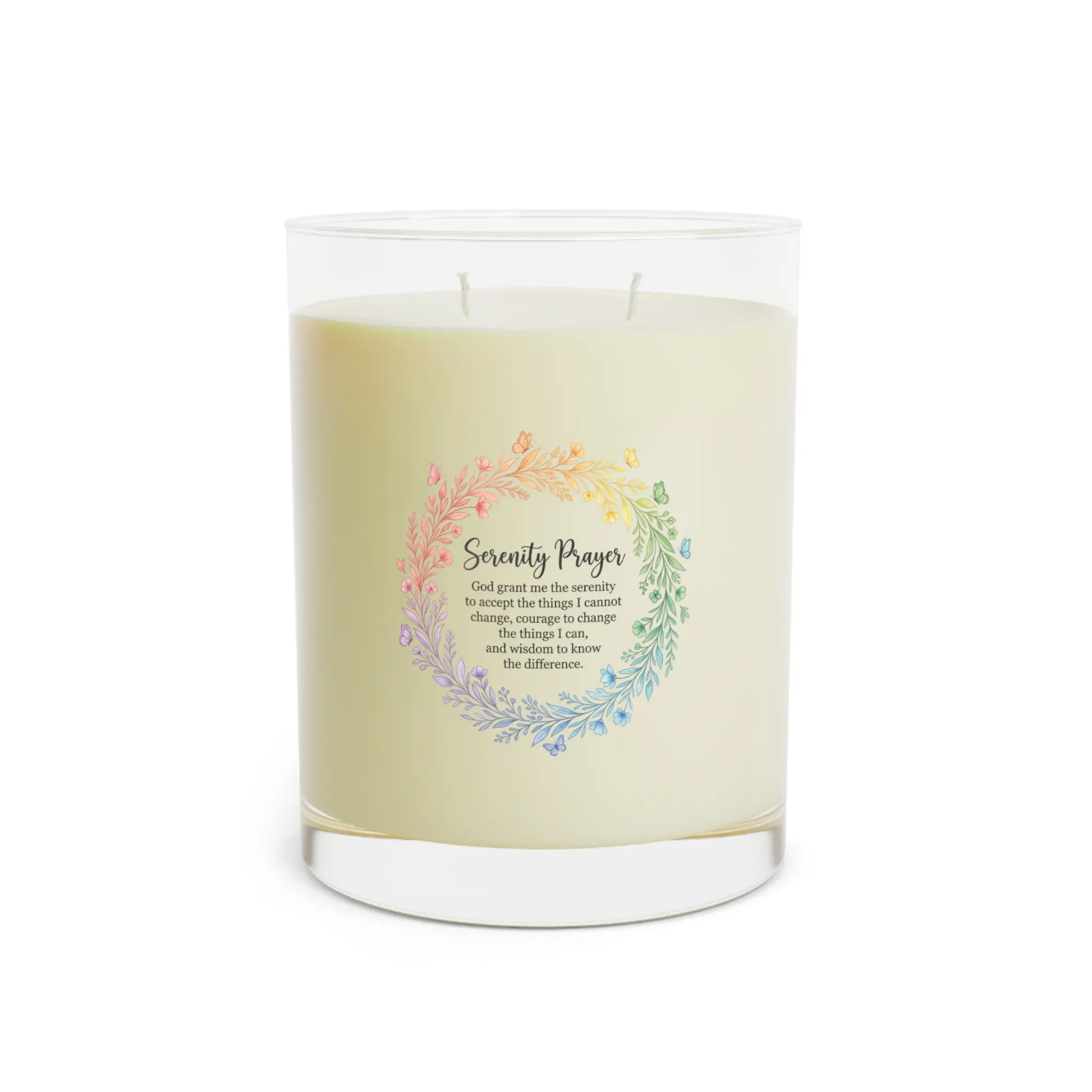 Serenity Prayer Wreath candle | Scented Candle