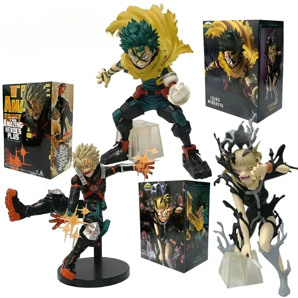 18-20cm My Hero Academia Anime Figures Midoriya Izuku Bakugou Katsuki Action Model Pvc Desktop Statue Collection Toys Gifts