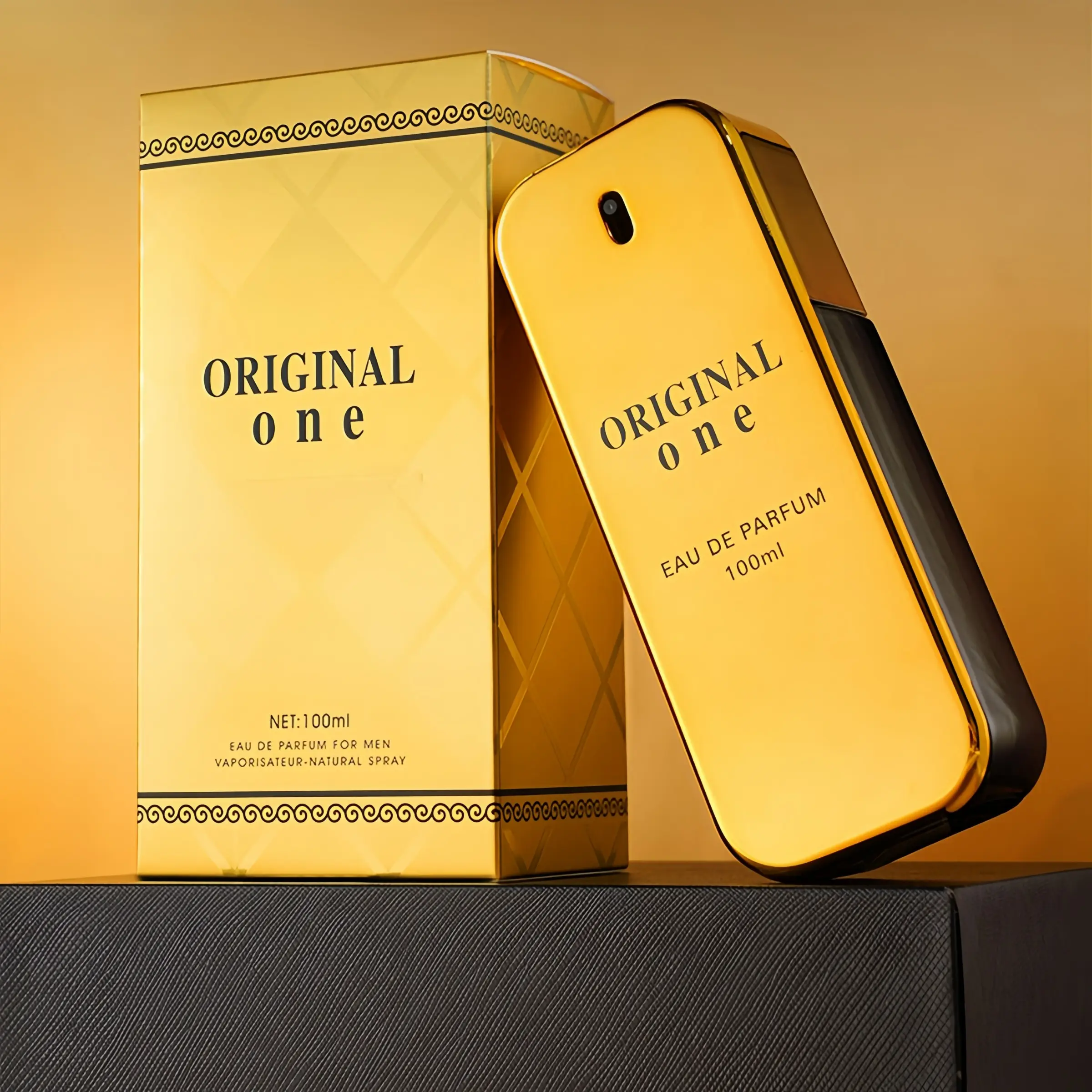 Men's Amber Woody Eau de Parfum, 100ml Long-Lasting Fresh Fragrance, Perfect Gift for Father's Day, Daily Use