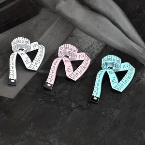Measuring Tape Enamel Pins Brooches Badges Lapel Clothes Decors Fine Craftsmanship