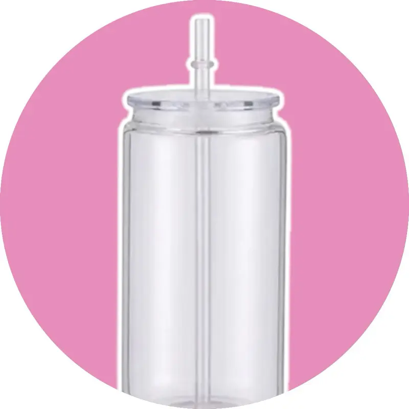 Snow Globe 20oz  - Clear Acrylic Container for Beverage, Ideal for Travel and Enjoyment - Bottle, Drinkware