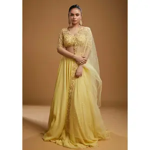 Freya yellow lehenga set