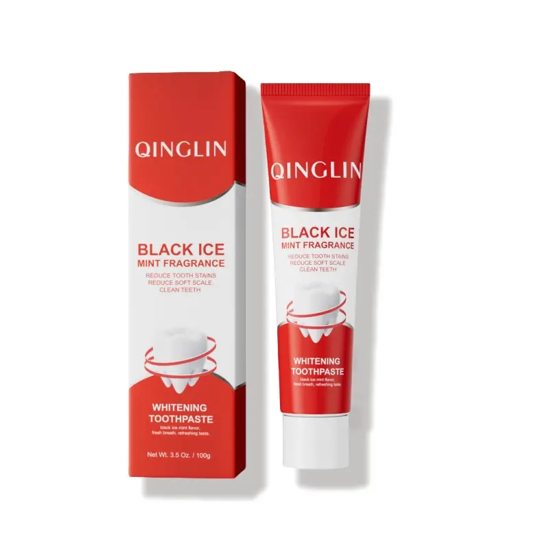 【QINGLIN】clean teeth toothpaste, fresh breath toothpaste, deep clean teeth  3.5 Oz./100g Oral Antibacterial Clear Mint gifts for boyfriend men gifts