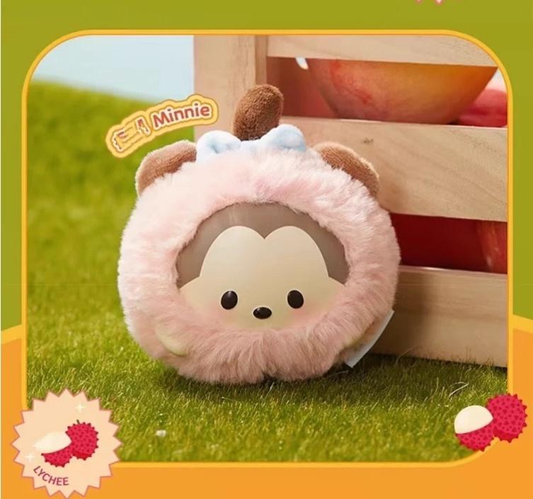 Disney Ufufy Fruit Collection Vinyl Plush Surprise Blind Box,Cute Plush Collectibles for Kawaii Lovers,Cute Keychain,Home Decor,Collectibles, Desk Decor, Fruit Anime Merch,Christmas Gift,Single Box Stuffed Animal