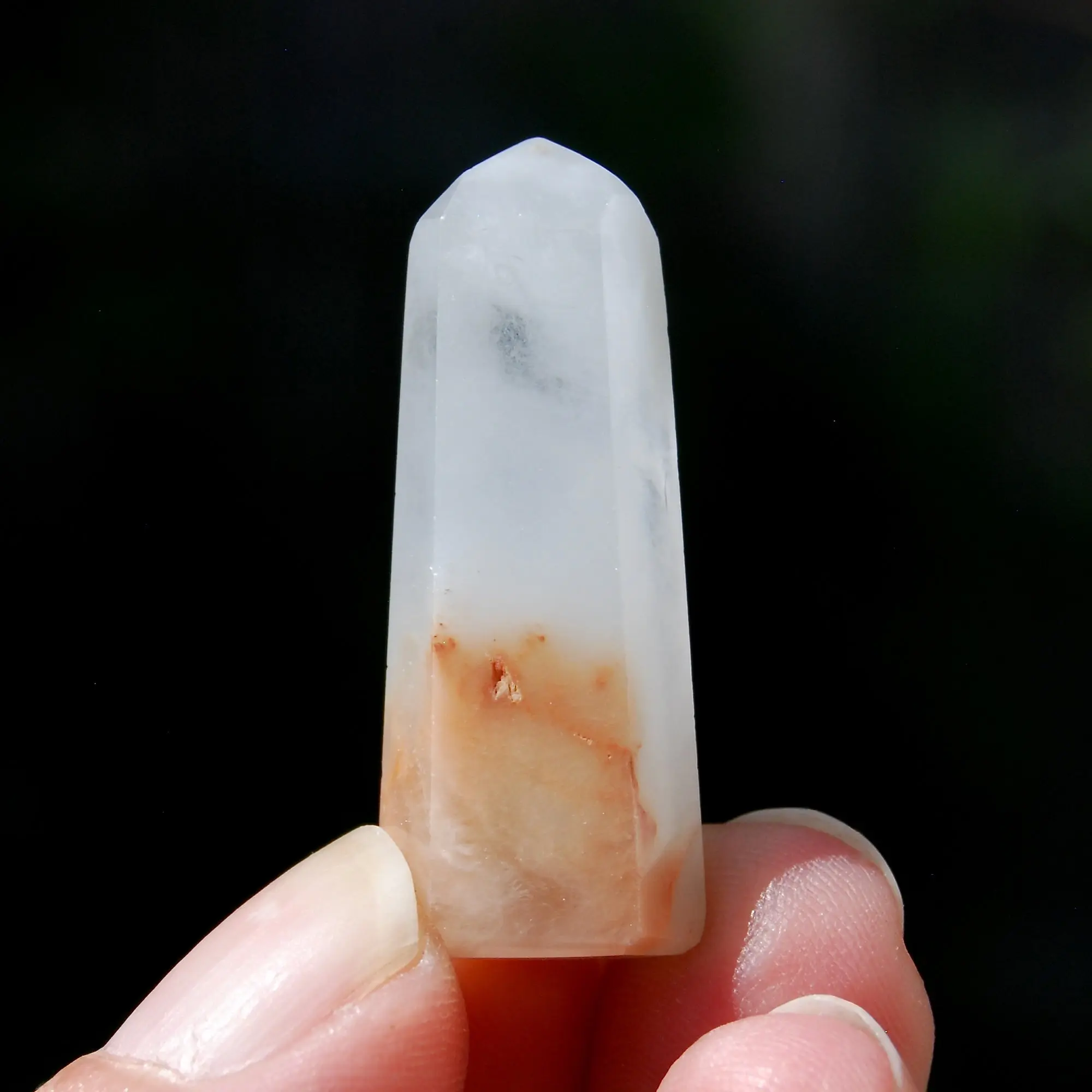 RARE Blue Amphibole Quartz Crystal Mini Tower, Blue Angel Phantom Quartz, Brazil e13