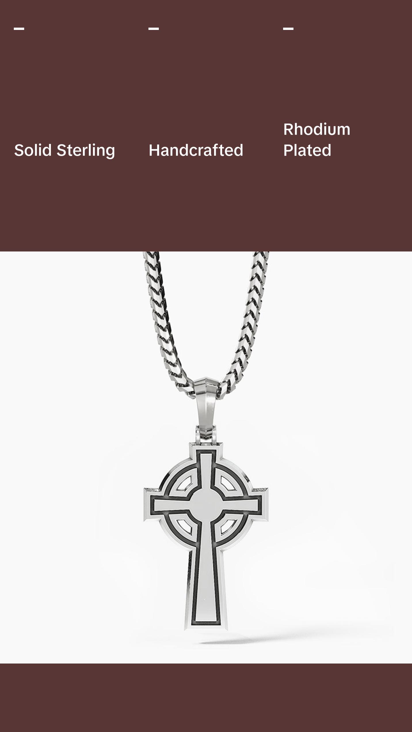 Celtic, Silver Cross Pendant